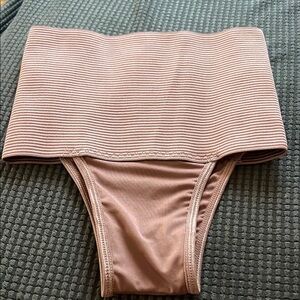 Striped High-Waisted tummy control